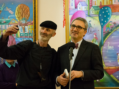 "Будьте как дети!". Открытие выставки живописи Сергея Каваля.